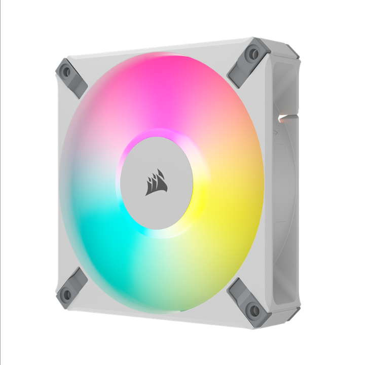 Corsair iCUE AF120 RGB ELITE - White - Chassis fan - 120mm - White with RGB light - 34 dBA
