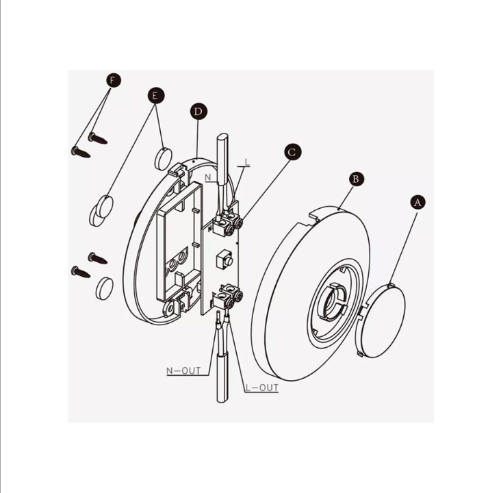 Light Solutions Zigbee Dimmer For Wire - Foot Switch - Black