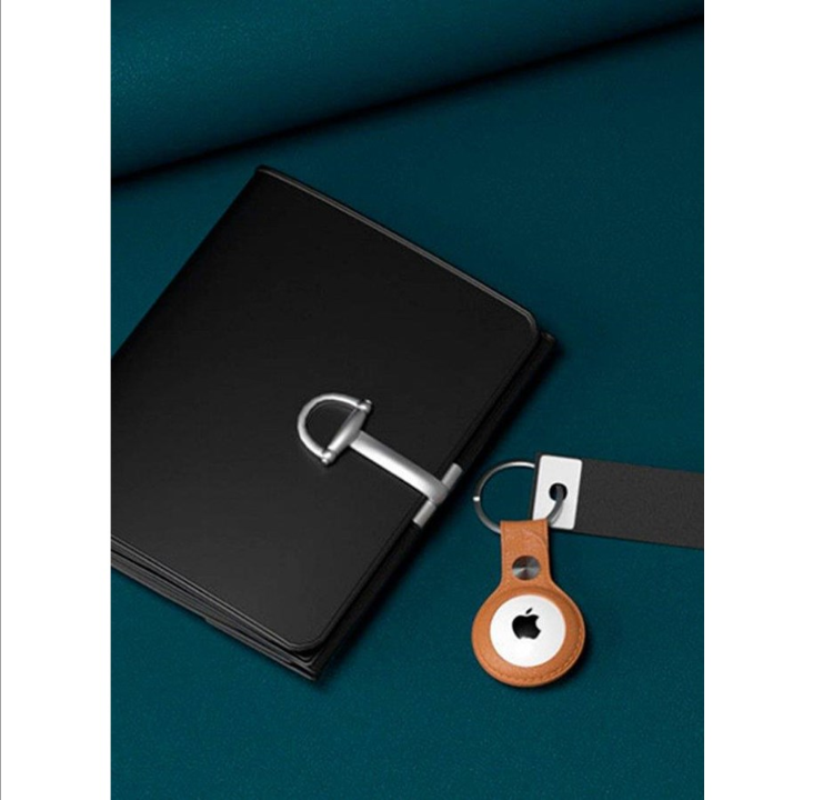 Light Solutions Airtag Key Ring - Leather - Brown