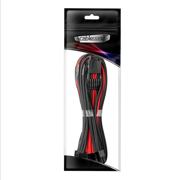 CableMod C-Series Pro ModMesh 12VHPWR - 3x PCI-e - 60cm - Black and Red
