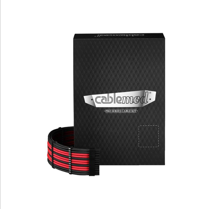 CableMod C-Series Pro ModMesh 12VHPWR Cable Kit for Corsair RM RMi RMx (Black Label) - Black and Red