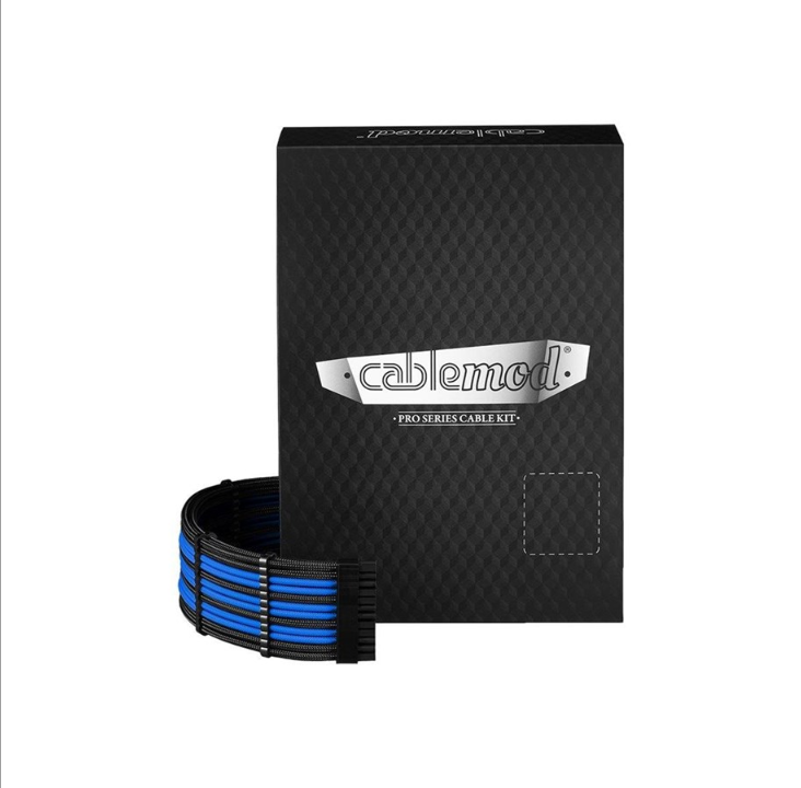 CableMod C-Series Pro ModMesh 12VHPWR Cable Kit for Corsair RM RMi RMx (Black Label) - Black and Blue