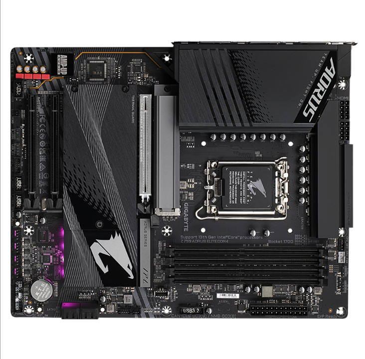 GIGABYTE Z790 AORUS ELITE DDR4 Motherboard - Intel Z790 - Intel LGA1700 socket - DDR4 RAM - ATX