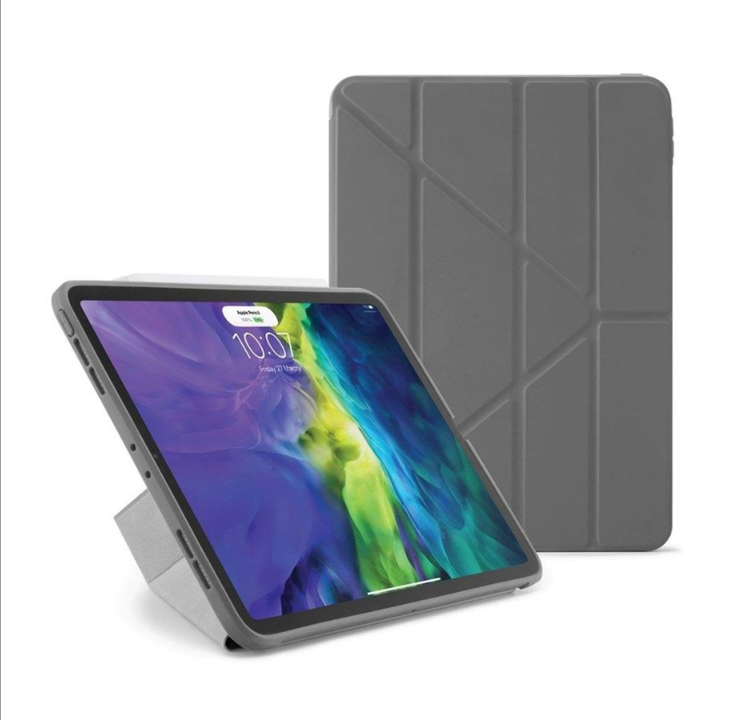 Pipetto iPad Pro 2020 11 英寸 TPU 折纸保护壳 - 深灰色