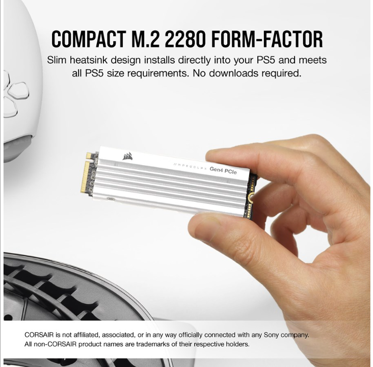 Corsair MP600 PRO LPX White - 2TB - M.2 2280 - PCIe 4.0