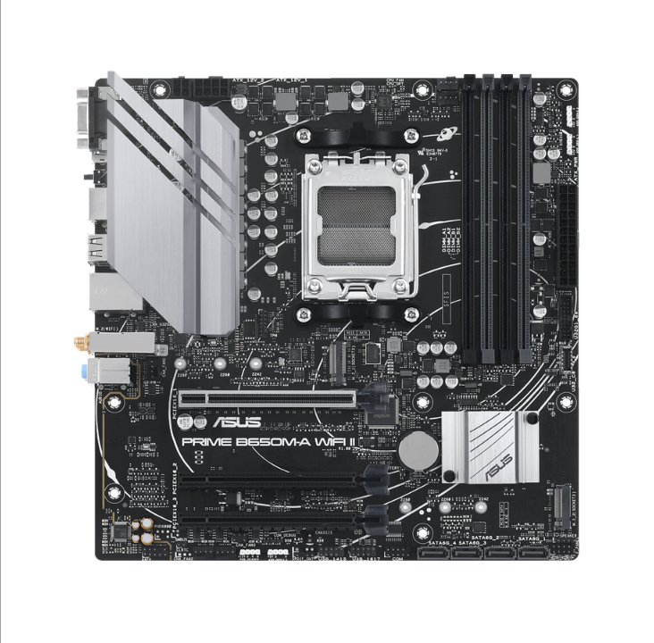 ASUS PRIME B650M-A WIFI II Motherboard - AMD B650 - AMD AM5 socket - DDR5 RAM - Micro-ATX