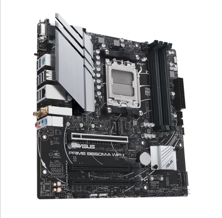 ASUS PRIME B650M-A WIFI II Motherboard - AMD B650 - AMD AM5 socket - DDR5 RAM - Micro-ATX