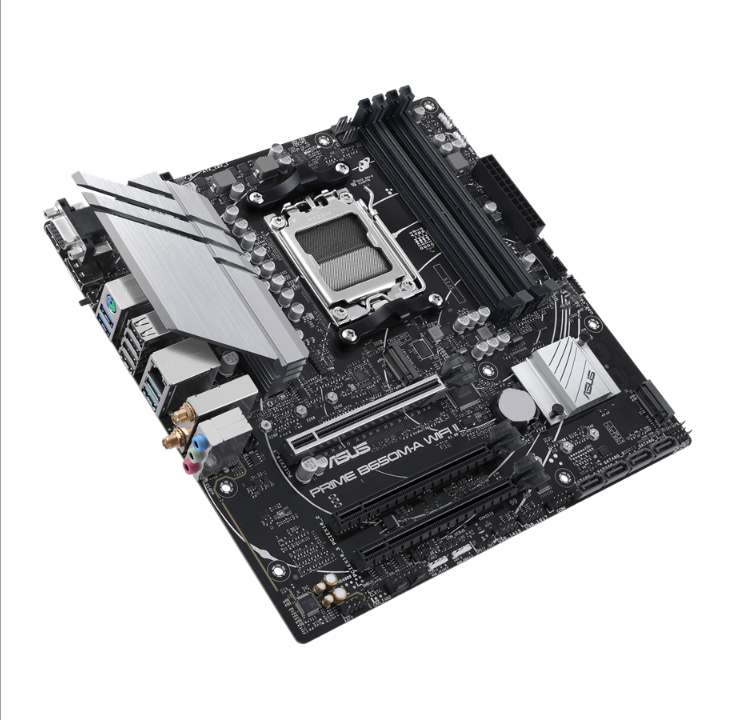 ASUS PRIME B650M-A WIFI II Motherboard - AMD B650 - AMD AM5 socket - DDR5 RAM - Micro-ATX
