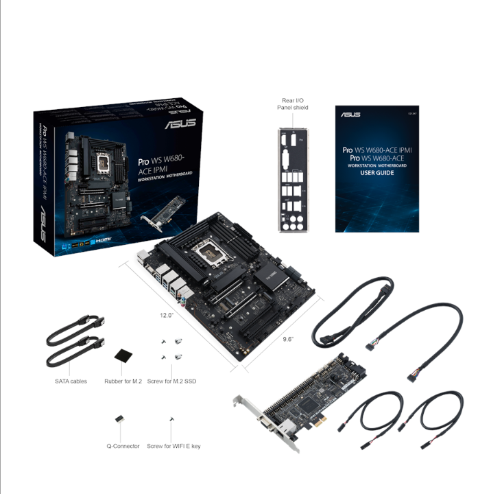 اللوحة الأم ASUS PRO WS W680-ACE IPMI - Intel W680 - مقبس Intel LGA1700 - ذاكرة الوصول العشوائي DDR5 - ATX
