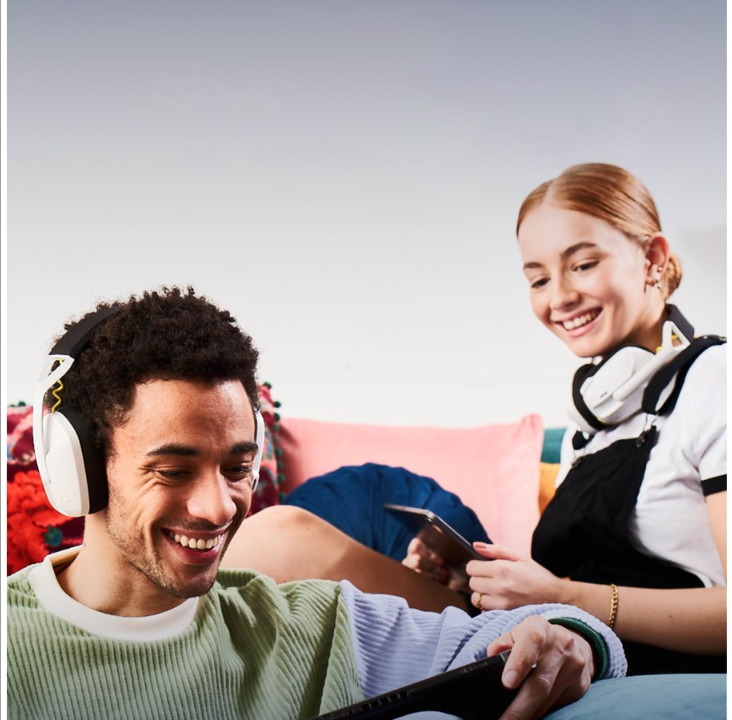 Logitech Wireless Gaming Combo - BLACK+WHITE+LIME - Gaming mouse - Optic - 6 buttons - White