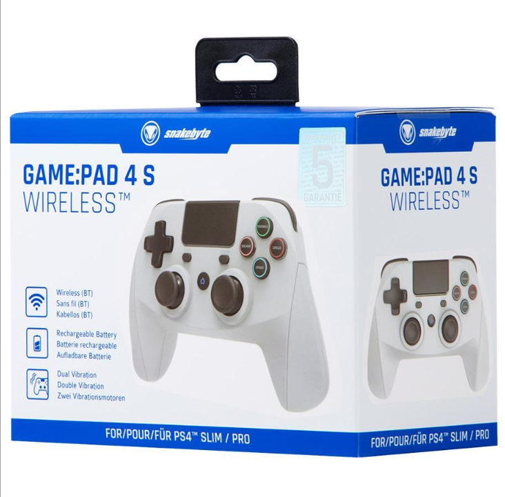 Snakebyte GAME:PAD 4 S WIRELESS (GREY) - Gamepad - Sony PlayStation 4 *DEMO*