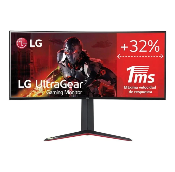 34 بوصة LG UltraGear 34GN850P-B - شاشة LED - منحنية - 34 بوصة - HDR - 1 مللي ثانية - شاشة