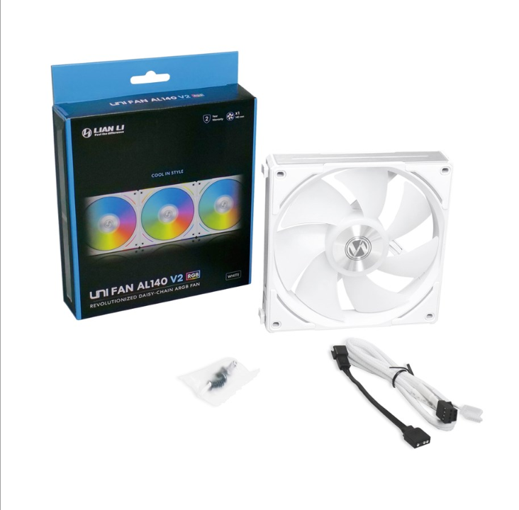 Lian Li UNI FAN AL140 V2 - Chassis fan - 140mm - White with RGB light - 27 dBA