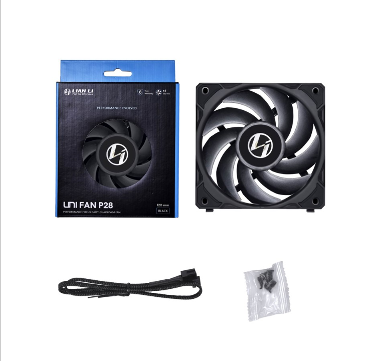 Lian Li UNI FAN P28 - Chassis fan - 120mm - Black - 32 dBA
