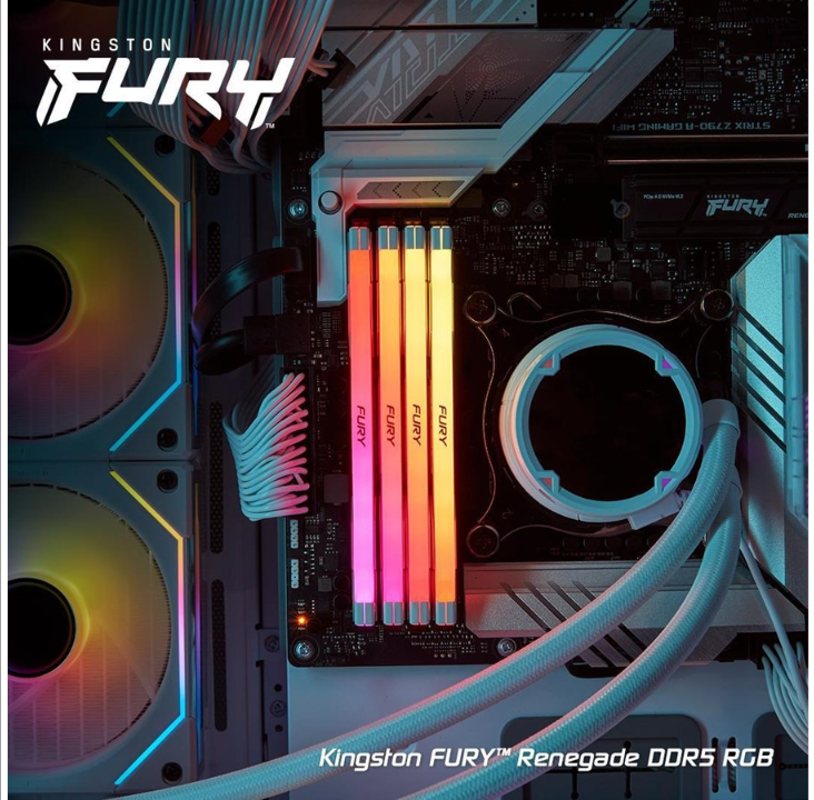 Kingston FURY Renegade RGB DDR5-6400 WH C32 SC - 16GB