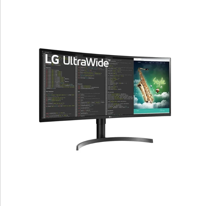 35 英寸 LG 超宽 35WN75CP-B - 3440x1440 - 100Hz - VA - HDR10 - 94W USB-C - 5 毫秒 - 屏幕