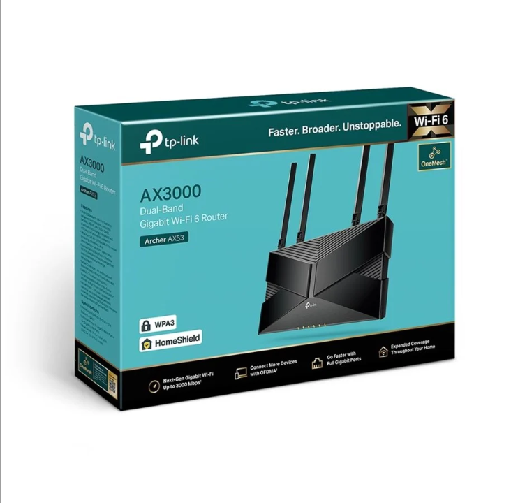 TP-Link Archer AX53 AX3000 Dual Band Gigabit Wi-Fi 6 Router - Wireless router Wi-Fi 6 *DEMO*