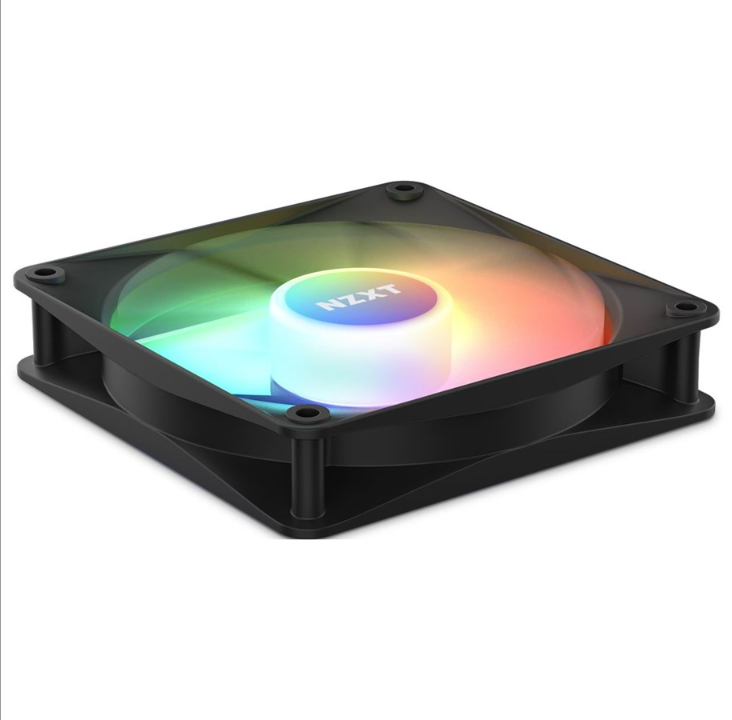 NZXT F120 RGB Core 3-pack & RGB Controller - Black - Chassis fan - 120mm - Black with RGB LED - 34 dBA