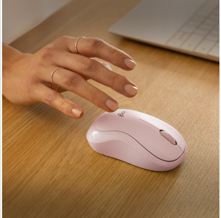 Logitech M240 Silent Bluetooth Mouse Rose - Mouse - Optic - 3 buttons - Pink