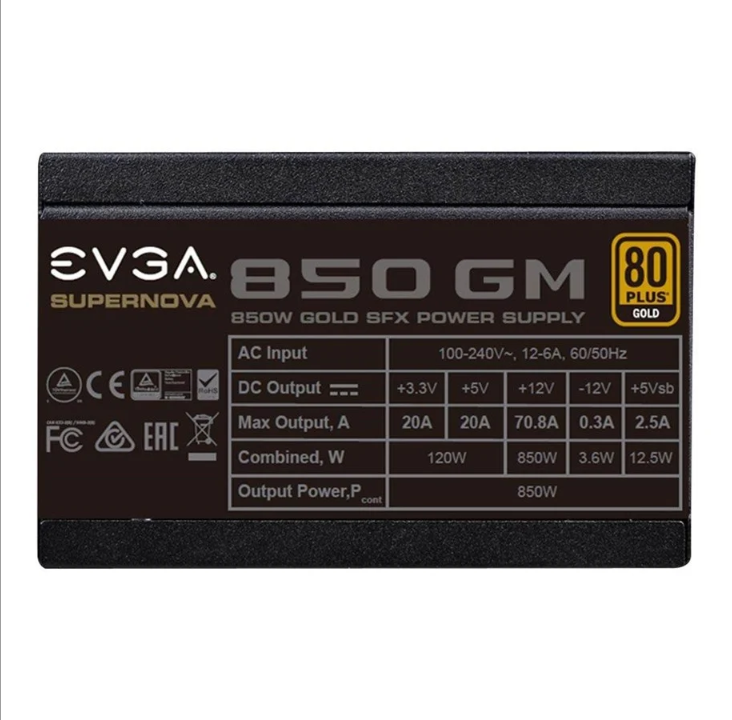 باور سبلاى EVGA SuperNOVA 850 GM - 850 وات - 92 مم - 80 Plus شهادة ذهبية *عرض توضيحي*