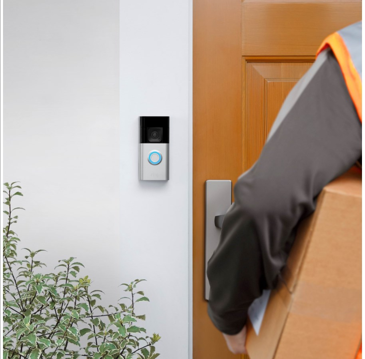 جرس الباب بالفيديو بالبطارية من رينج بلس