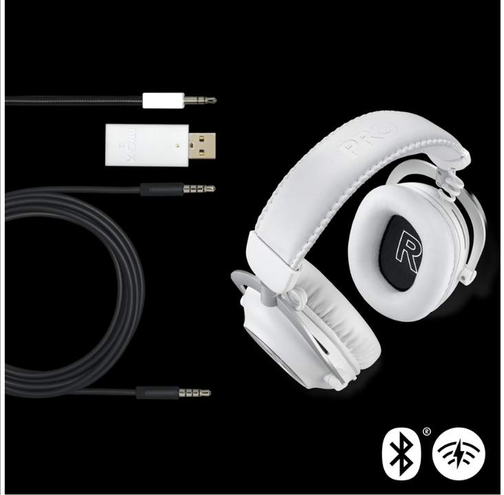 Logitech G PRO X 2 - LIGHTSPEED Wireless Gaming Headset - Vit *DEMO*
