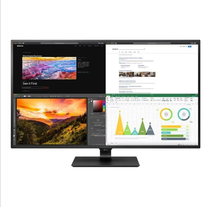 43" LG 43UN700P-B - 3840x2160 - IPS - HDR10 - 60W USB HUB - 8 ms - Screen