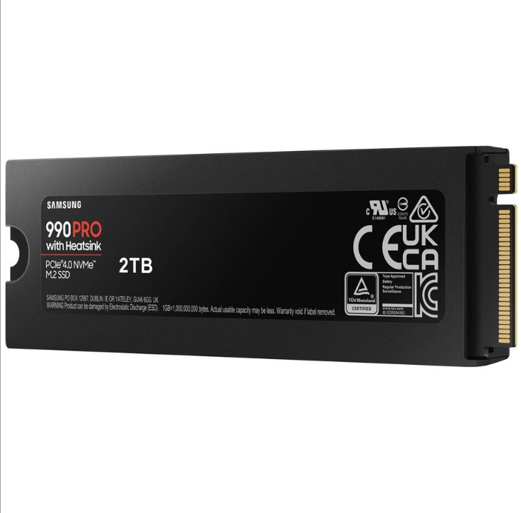 Samsung 990 Pro SSD - 2TB - With heat spreader - M.2 2280 - PCIe 4.0