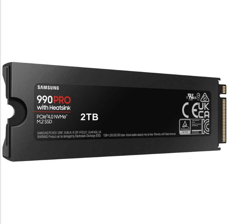 Samsung 990 Pro SSD - 2TB - With heat spreader - M.2 2280 - PCIe 4.0