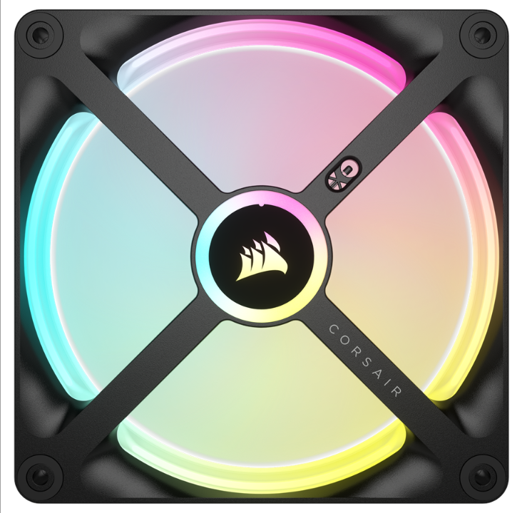 Corsair iCUE LINK QX140 RGB Expansion Fan - Black - Chassis fan - 140mm - Black with RGB LED - 37 dBA