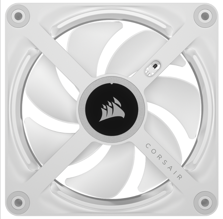 Corsair iCUE LINK QX120 RGB Expansion Fan - White - Chassis fan - 120mm - White with RGB light - 37 dBA