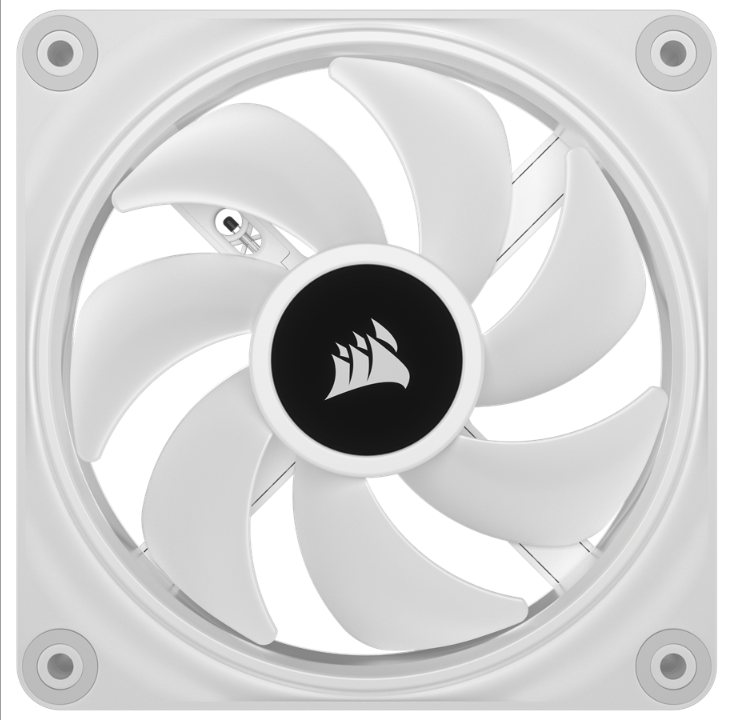 Corsair iCUE LINK QX120 RGB Expansion Fan - White - Chassis fan - 120mm - White with RGB light - 37 dBA