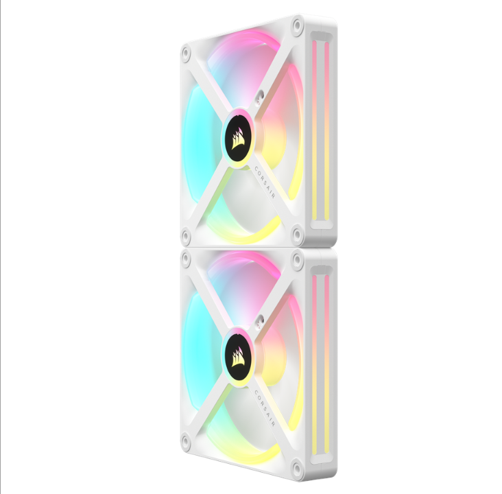 Corsair iCUE LINK QX140 RGB Starter Kit - White - Chassis fan - 140mm - White with RGB light - 37 dBA