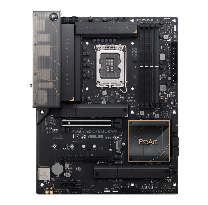 ASUS ProArt B760-CREATOR WIFI Motherboard - Intel B760 - Intel LGA1700 socket - DDR5 RAM - ATX