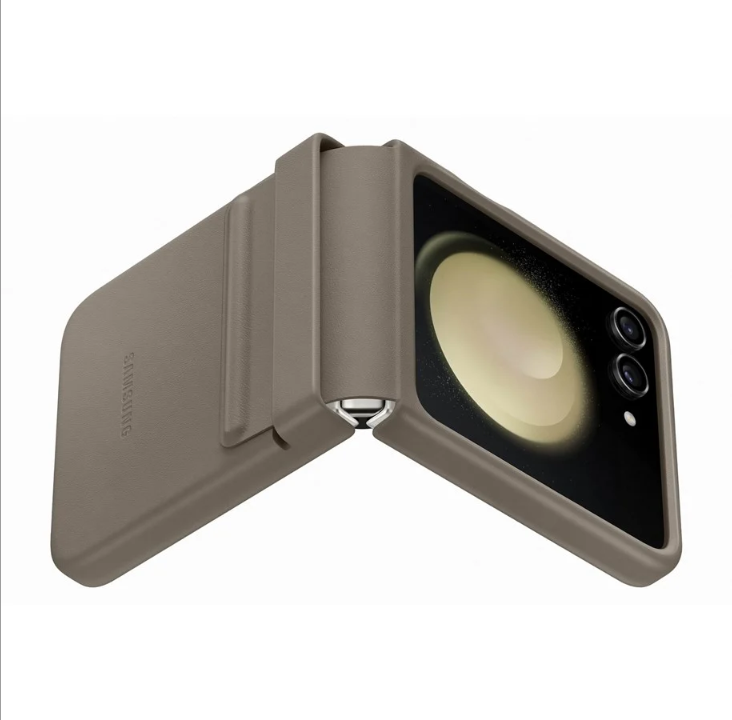 Samsung Galaxy Z Flip5 Flap ECO-Leather Case - Etoupe