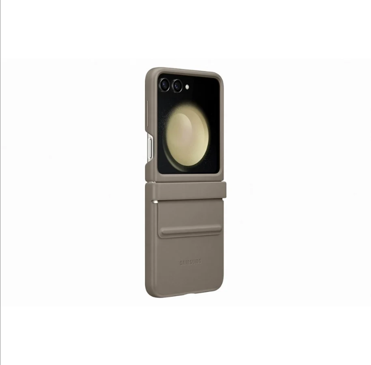 Samsung Galaxy Z Flip5 Flap ECO-Leather Case - Etoupe