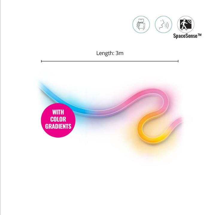 شريط ويز نيون فليكس، 3 متر، 24 واط، RGB