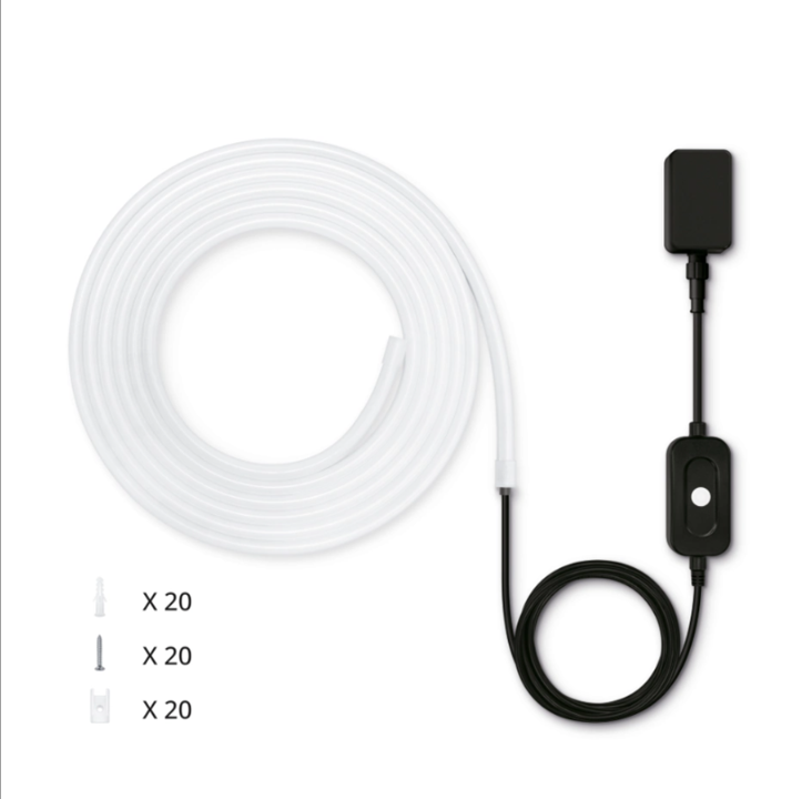 طقم شريط LED RGBW خارجي من WiZ بطول 5 متر من النوع C