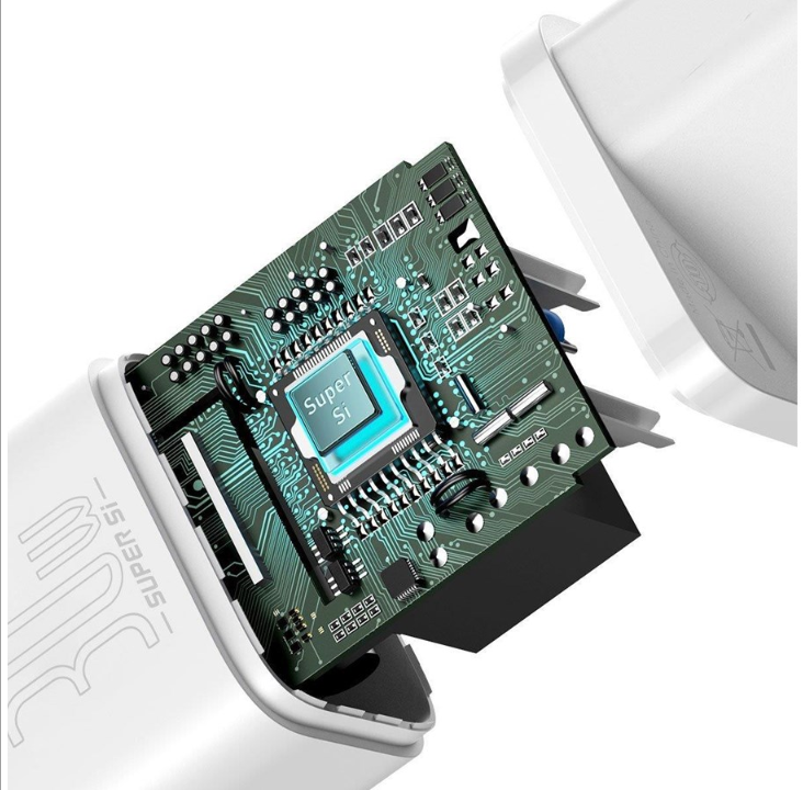 Baseus Quick Charger Super Si 1C 30W (white)