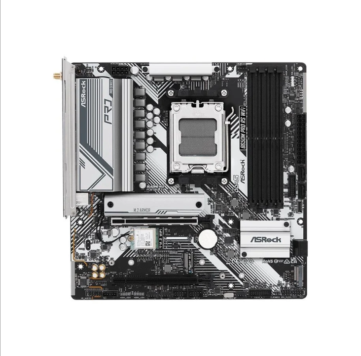 ASRock B650M PRO RS WIFI Motherboard - AMD B650 - AMD AM5 socket - DDR5 RAM - Micro-ATX