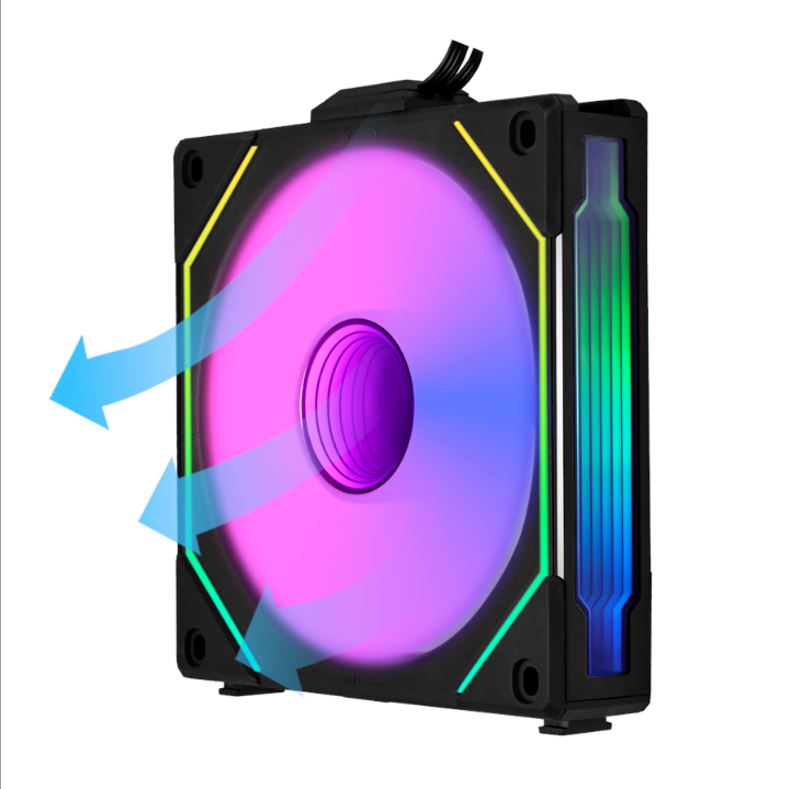 Lian Li UNI FAN SL-INF Reverse 120 Black - مروحة الهيكل - 120 ملم - أسود - 32 ديسيبل