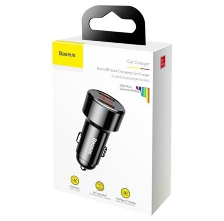 Baseus Magic Car Charger 2x USB QC 3.0 45W (Black)