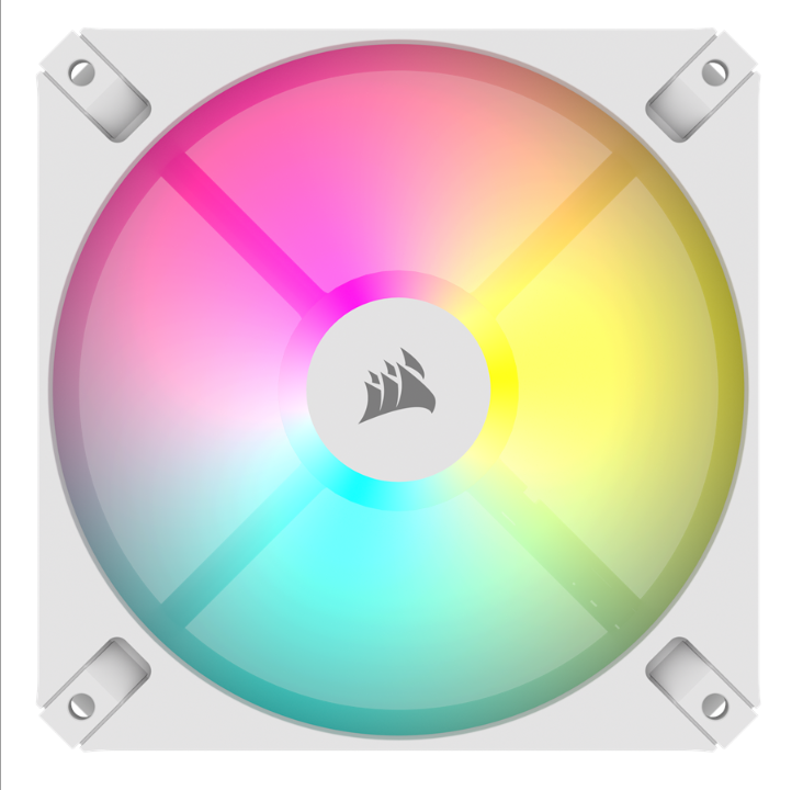 Corsair iCUE AR120 Digital RGB - White - Chassis fan - 120mm - White with RGB light - 27 dBA