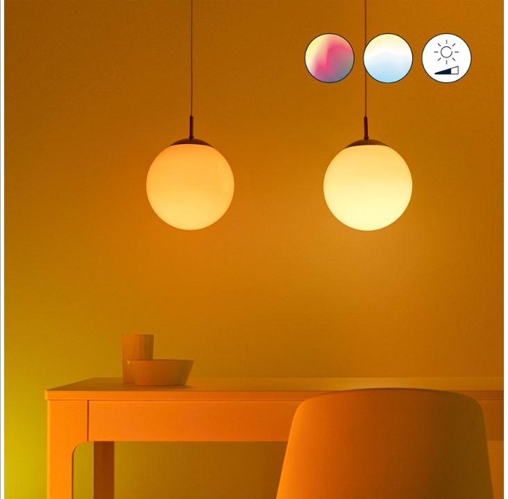 WiZ Standard 8.5W E27، اللون أبيض قابل للضبط، Wi-Fi، 3 عبوات