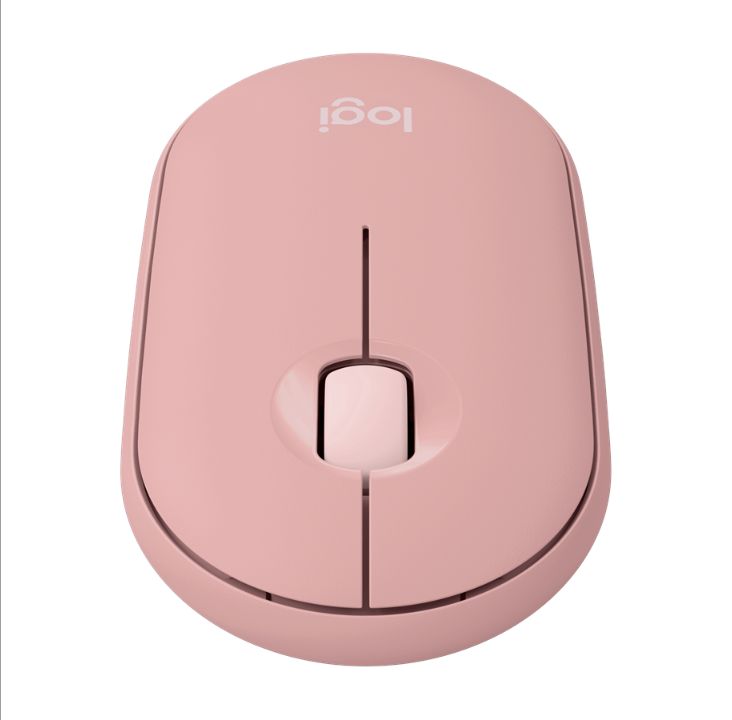 Logitech Pebble Mouse 2 M350s Wireless - Tonal Rose - Mouse - Optic - 3 Buttons - Red