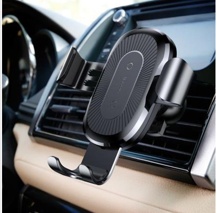 Baseus Car gravitational grid holder with inductive charger Qi (black)