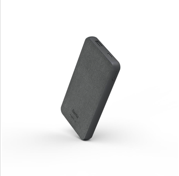 باور بانك Hama Fabric 10 - رمادي - 10000 مللي أمبير