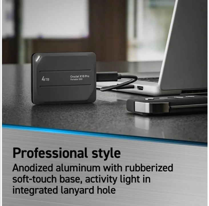 Crucial X10 Pro Portable SSD - 4TB