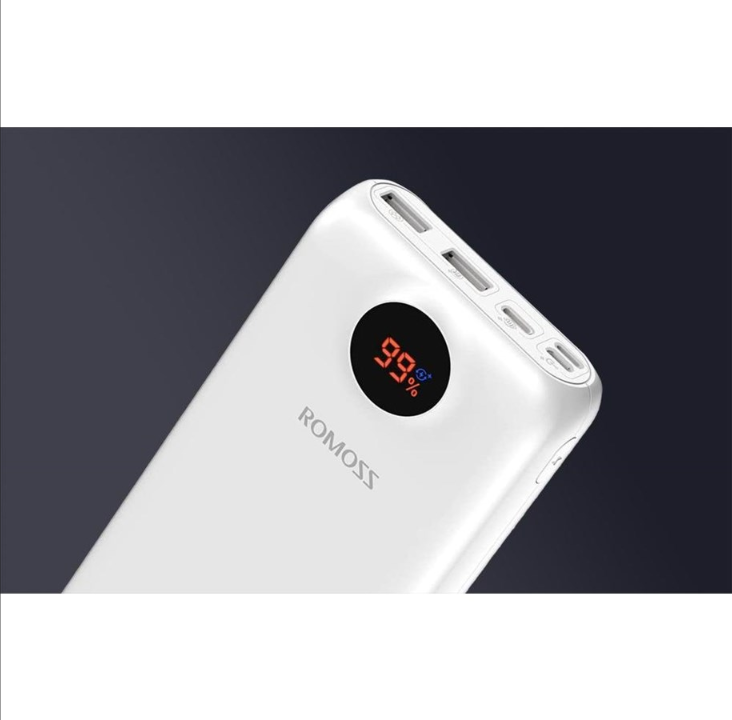ROMOSS PSW30PF PowerBank - Vit - 30000 mAh