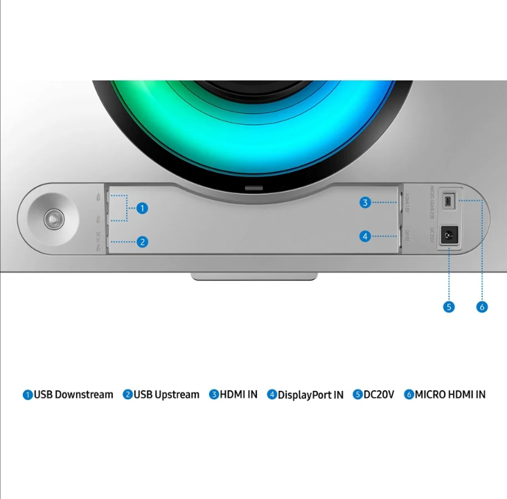 49 بوصة Samsung Odyssey G9 S49CG950SU - 5120x1440 (DQHD) - 240 هرتز - OLED - شاشة ذكية - 0.03 مللي ثانية - شاشة